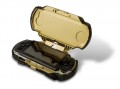 PSP Slim NERF Armor Case - Protect your PSP and enjoy the comfortable grip! (BLACK w/GOLD)