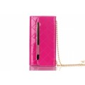 Female Wallet Fashion Case With Hardware Protective Case For iPhone 6 Plum